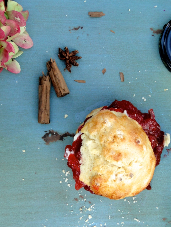 late summer plum jam &amp; buttermilk scones